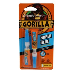 Gorilla Super Glue Tube 3g 2 Pack